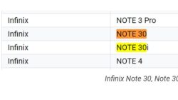 Moniker Infinix Note 30i Ungkap Baterai dan Charging Perangkat –