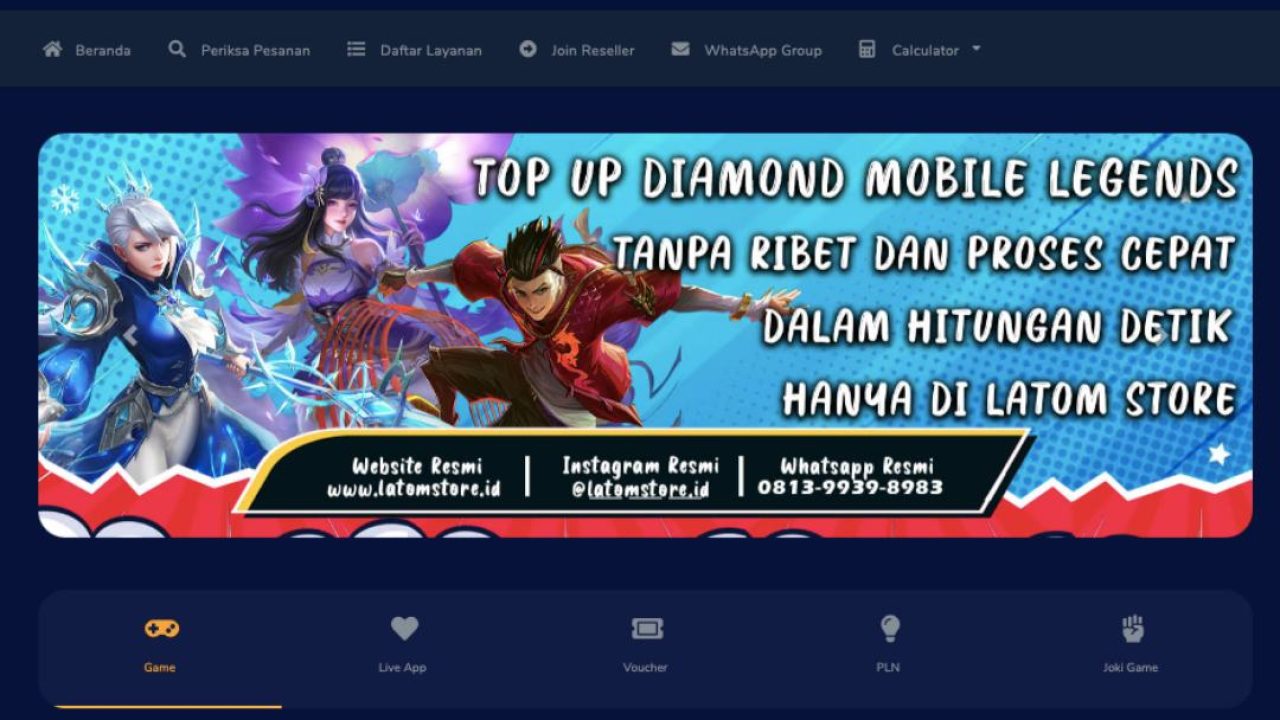 Kamu Mau Top Up Saldo Game dan Aplikasi Berbayar Lainnya? Di Latomstore.id Aja!