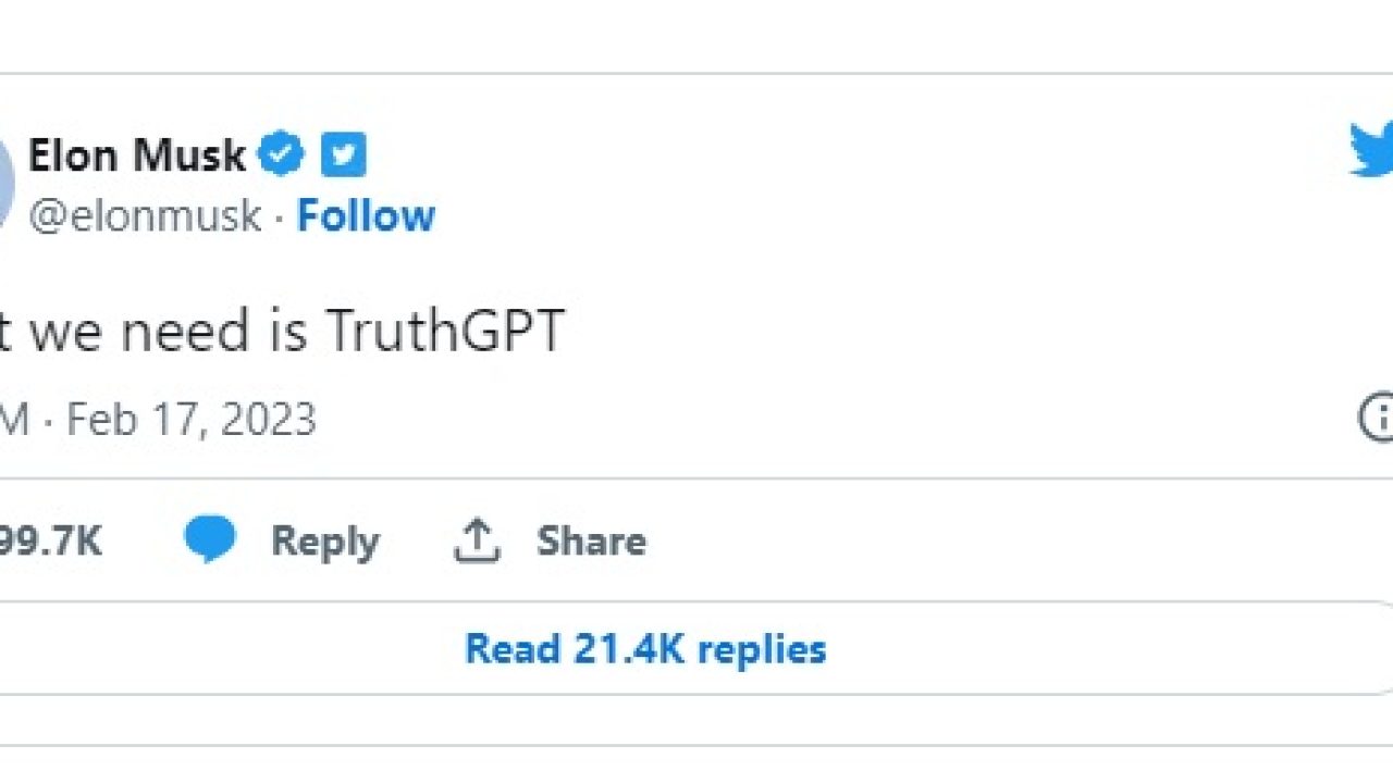 Elon Musk berencana untuk meluncurkan program baru disebut TruthGPT